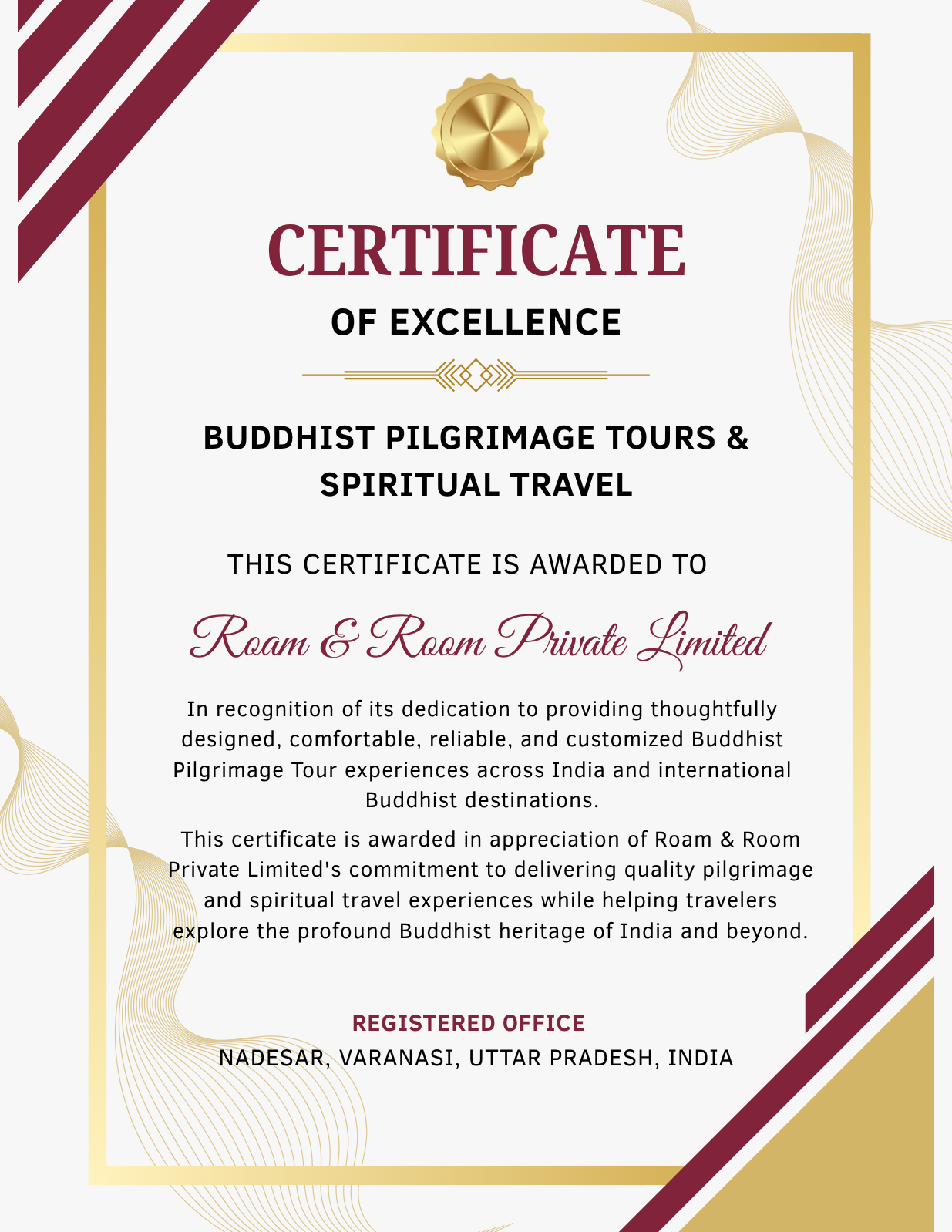 Certificate of Excellence